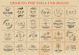 Yoga USB box with elastic