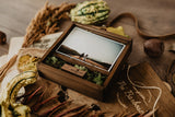 4 x 6 sliding lid photo box + compartment