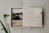 4 x 6 sliding lid photo box + compartment