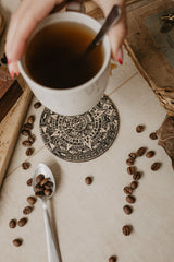 Set of Wooden cup coasters