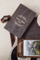 4 x 6 book  photo box + compartment