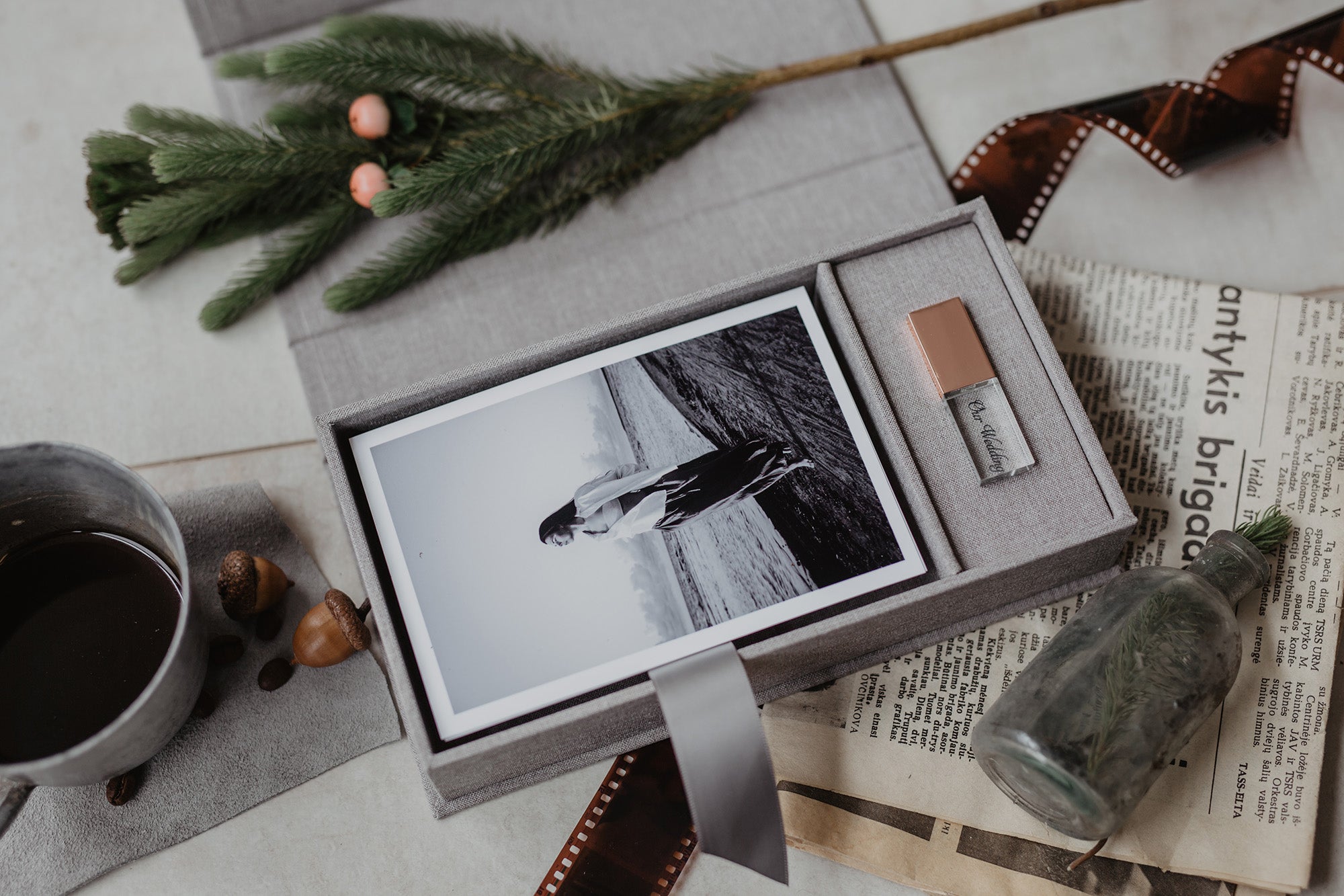 5 x 7 Fabric photo box – Photo Pandora