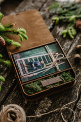 4 x 6 yoga square  photo box + compartment