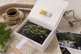 4 x 6 Linen flip photo box