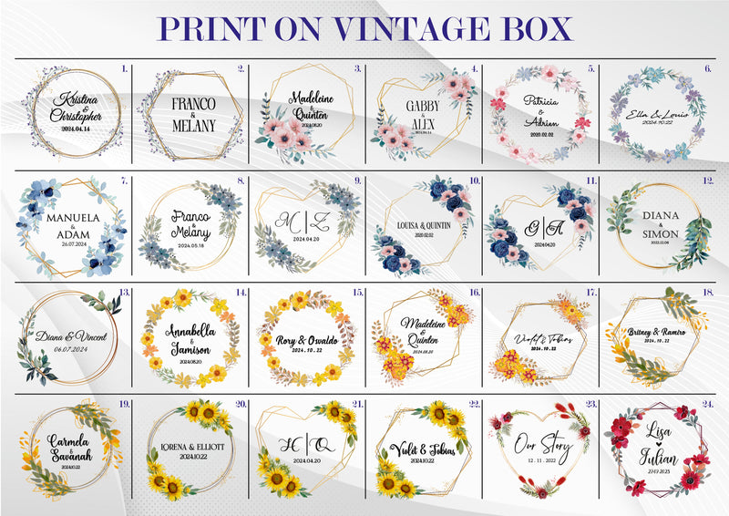 Custom color print on USB or box