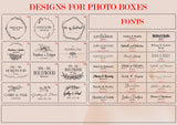 5 x 7 sliding lid photo box + compartment