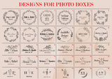 5 x 7 sliding lid photo box + compartment