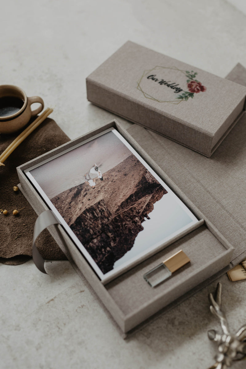 6 x 8 Fabric photo box