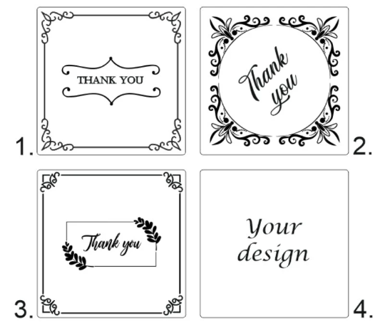 Wooden Thank You cards